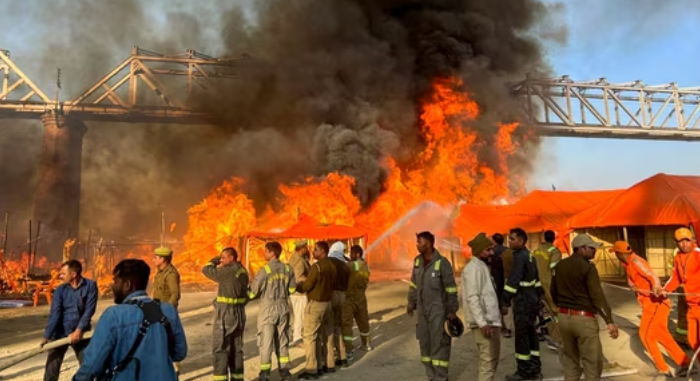 maha kumbh mela fire accident